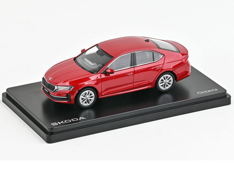Abrex Škoda Octavia IV FL 1:43 Červená Velvet Metalíza